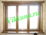 Финское окно из дуба размер 2,5*2