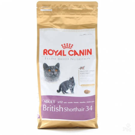 Royal Canin British Shorthair Adult - сухой корм для кошек породы Британская короткошерстная.