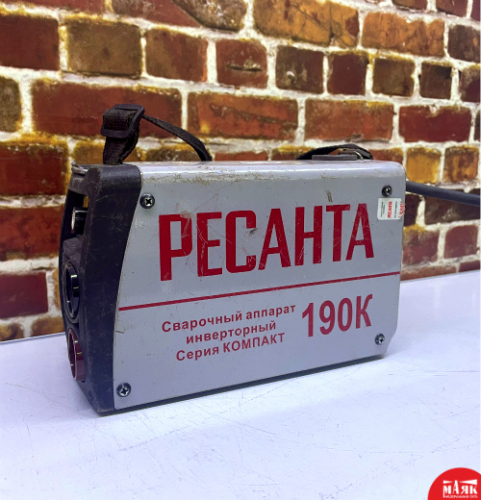 О7 Б/У Сварочный аппарат инверторный Ресанта САИ-190 123 №e00275694
