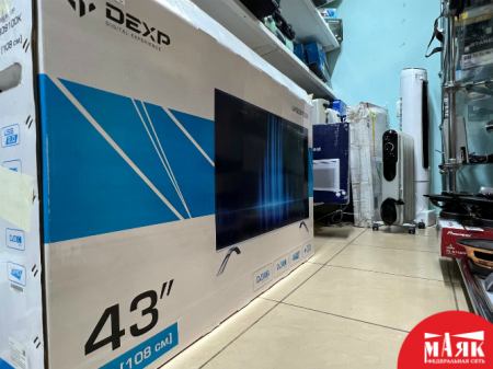 О1 Б/У Телевизор DEXP U43D9100K КОР №e00282419