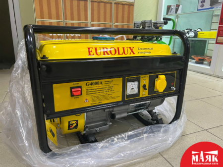 О3 Бензиновый Генератор Eurolux G4000A 3.5квт 123 №К00006299