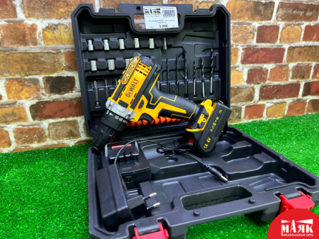 О3 Шуруповерт DEWALT 14.4v 2 акб 123 №К00007540