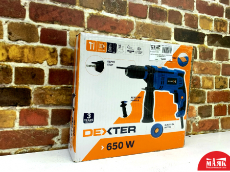 О2 Б/У Ударная дрель Dexter 650ID2.5 кор 123 №e00320677