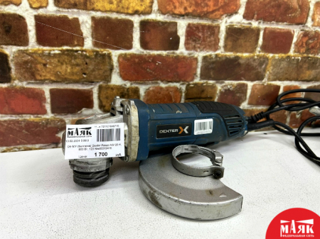О9 Б/У (болгарка) Dexter Power AG125-4, 800 Вт, 123 №e00312416