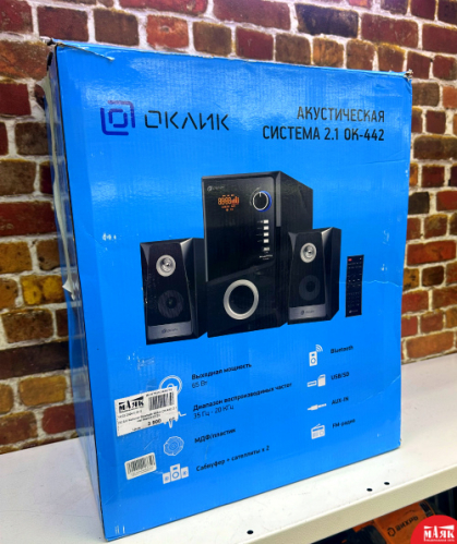 О2 Б/У Колонки Bluetooth Oklick OK-442, 2.1 кор №e00312723