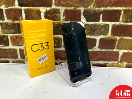 О1 Б/У Смартфон realme C33 3/32 КОР 868207066186679 №e00316192