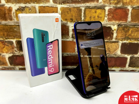 О5 Б/У ст. Redmi 9 4GB/64GB (кор) 862666055946201 №e00322636