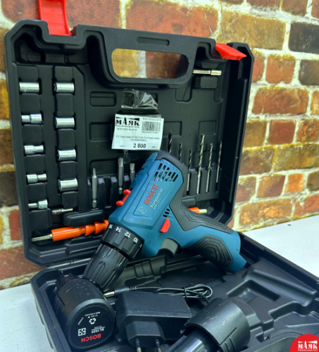 О2 Шуруповерт BOSCH 12v 2 акб кейс набор 123 №К00008433