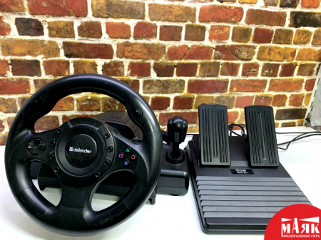 О1 Б/У игровой руль defender forsage drift gt 64370 №e00344330