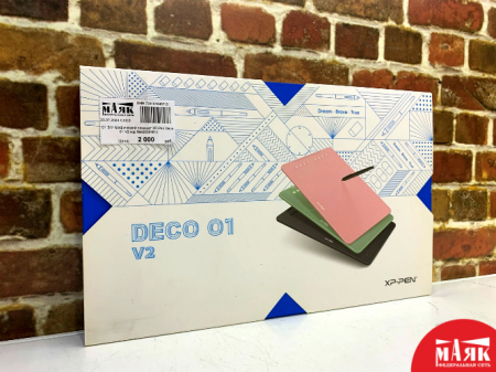О1 Б/У графический планшет XP-Pen Deco 01 V2 кор №e00359812