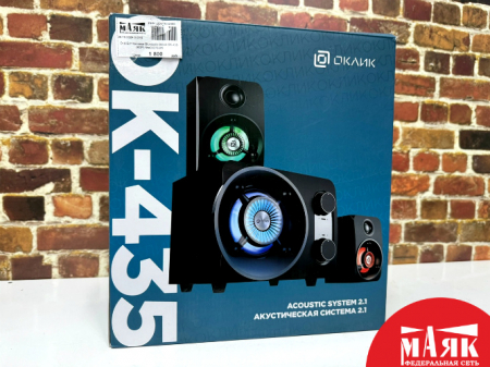 О10 Б/У Колонки Bluetooth Oklick OK-435 (КОР) №e00378305