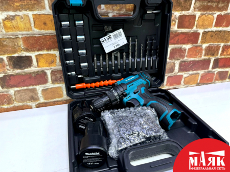 О3 Шуруповерт Makita 18v + набор бит 123 №К00009819