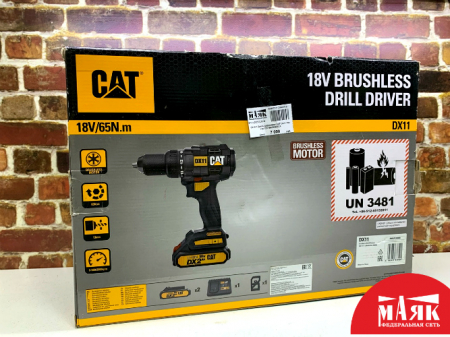 О4 Б/У Дрель-шуруповерт CAT DX11 18v кор 123 №e00383024