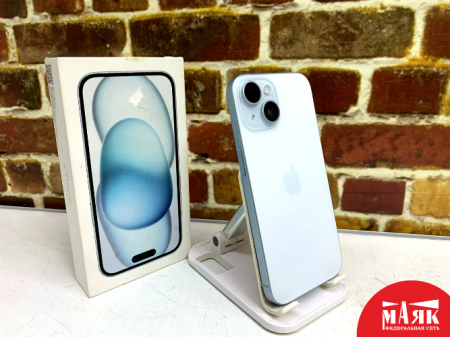 О7 Б/У ст. iPhone 15 6GB/128GB 100% (кор) 350944995311110 №e00407723