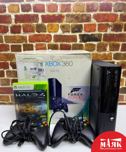 О7 Б/У приставка XBOX 360  500g 2 джостика игра Короб №e00445028