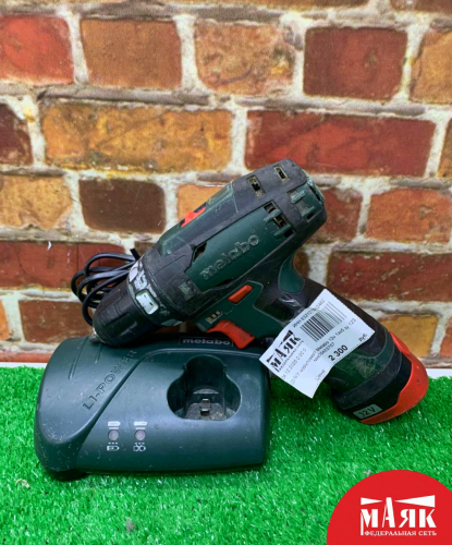 О3 Б/У шуруповерт Metabo 12v 1акб зу 123 №e00453757