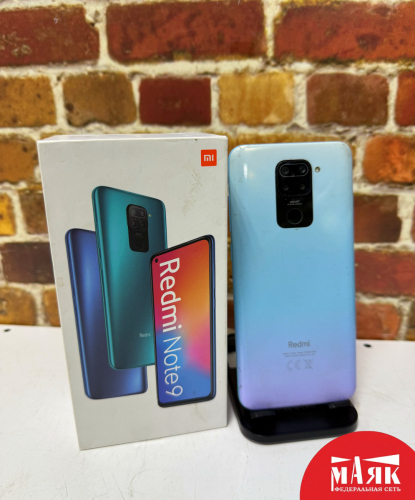 О10 Б/У ст. Redmi Note 9 3GB/64GB 862601058808439 №e00465321