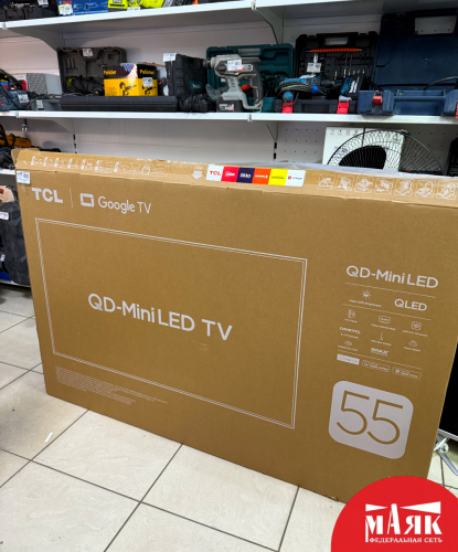 О5 Б/У Телевизор TCL 55" C6K QD-Mini LED 4K HDR Google TV №e00466162