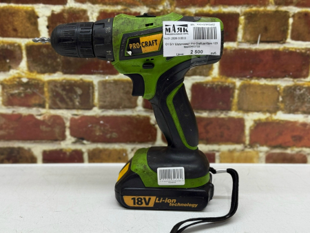 О1 Б/У Шуруповерт Pro Craft pa18pro 123 №e00460708
