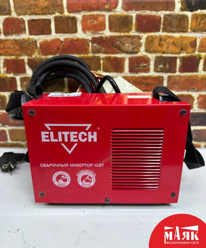 О7 Б/У Сварочный инвертор Elitech ИС 220М нов 1223 №e00479571