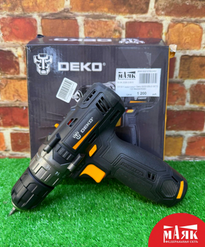 О3 Б/У шуруповерт Deko GCD12DU3 SET2 123 №e00476383